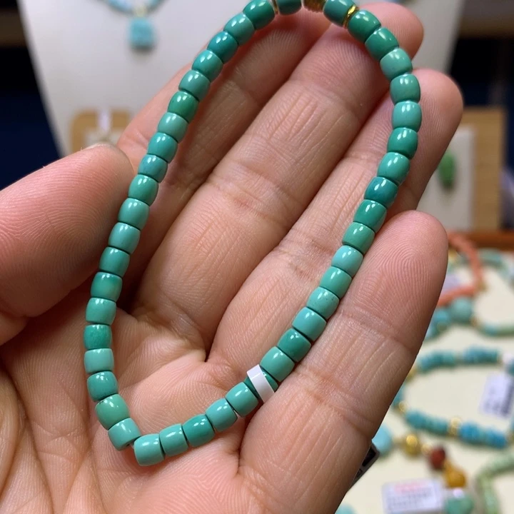 绿松石18K金镶嵌单圈