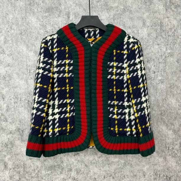95新 GUCCI/古驰 古驰针织毛衣开衫