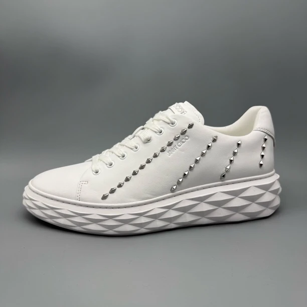 JIMMY CHOO/吉米周 J30 铆钉小白鞋 时尚百搭