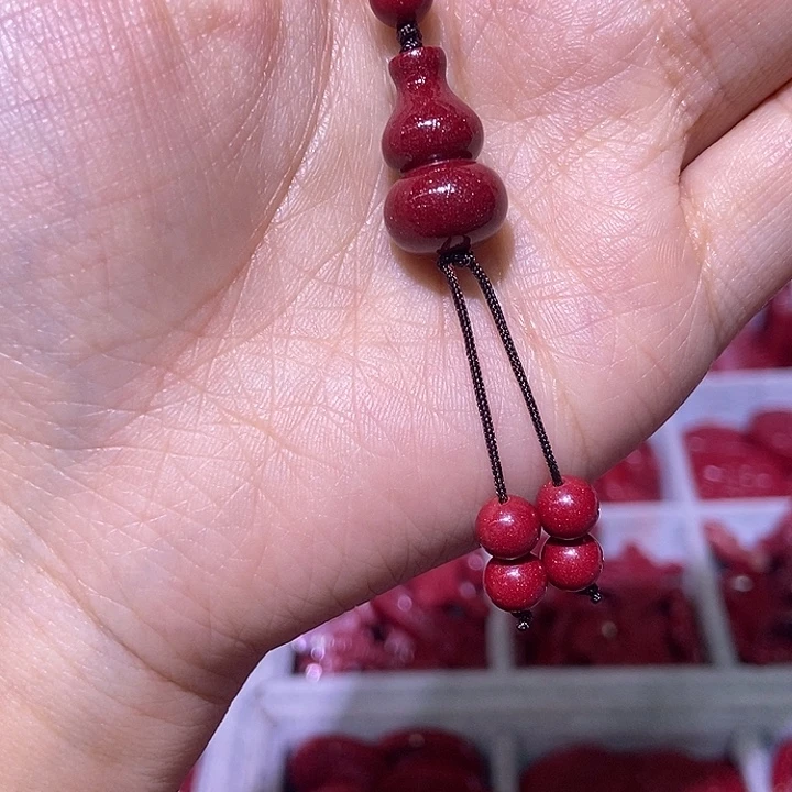 【闪购商品】天然辰砂葫芦手机链