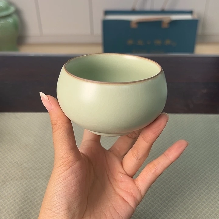 龙泉云间青瓷小米茶器