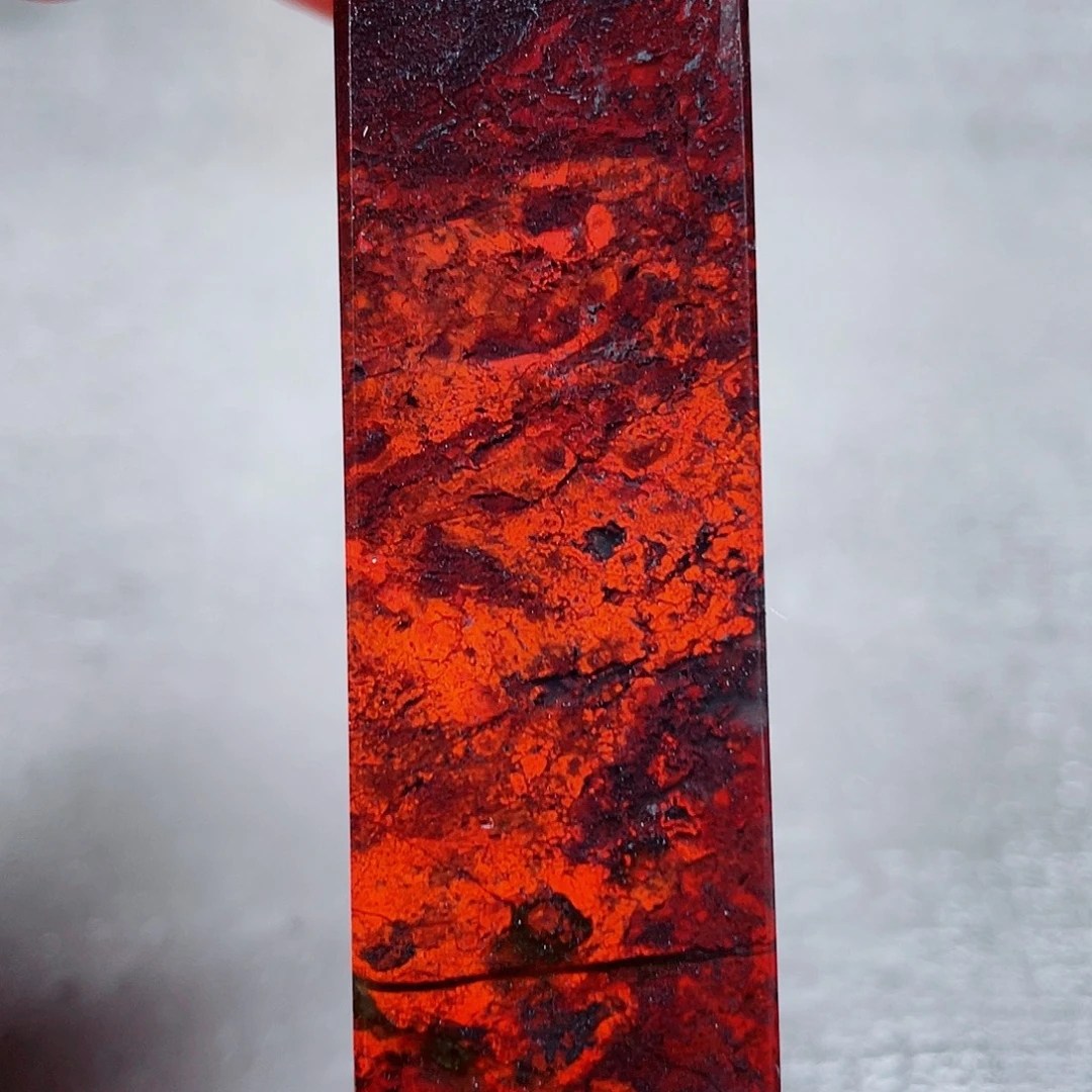 玉桂林鸡血玉印章镇尺8