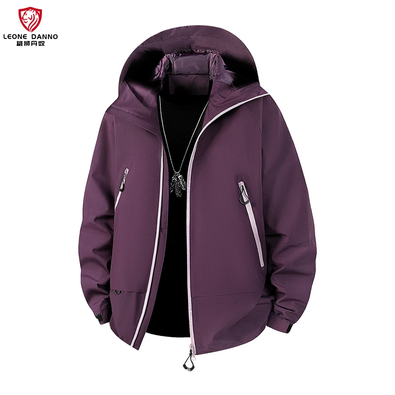 【山壳】户外硬壳冲锋衣外套情侣款防风防水春秋夹克连帽登山服