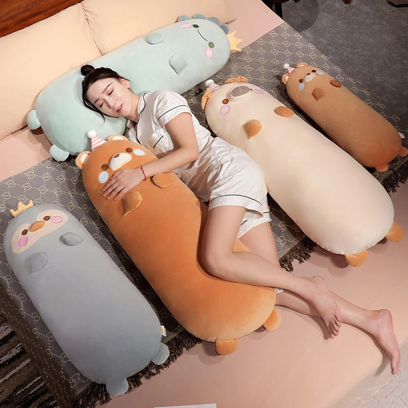 卡通长条抱枕女生睡觉床上夹腿侧睡枕头大靠枕垫床头靠垫靠背枕