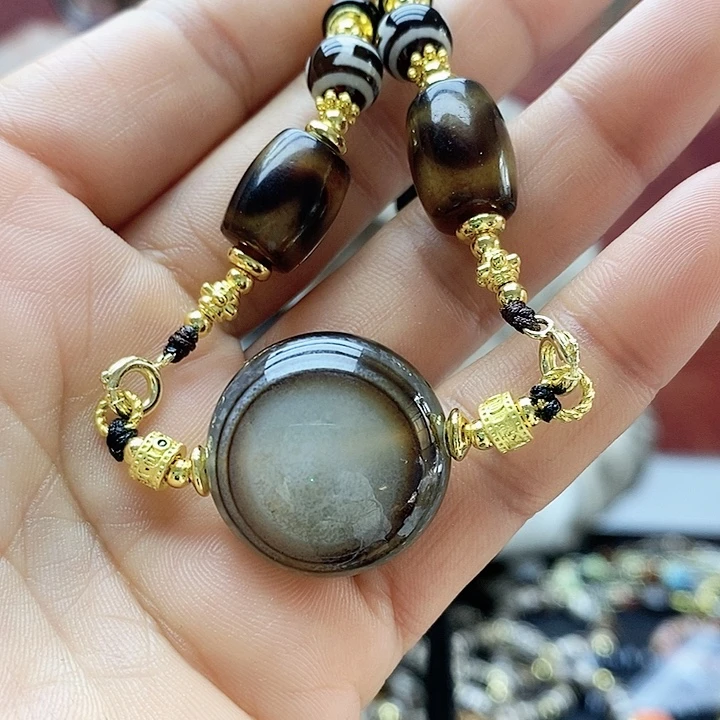 玛瑙/玉髓合金颈饰