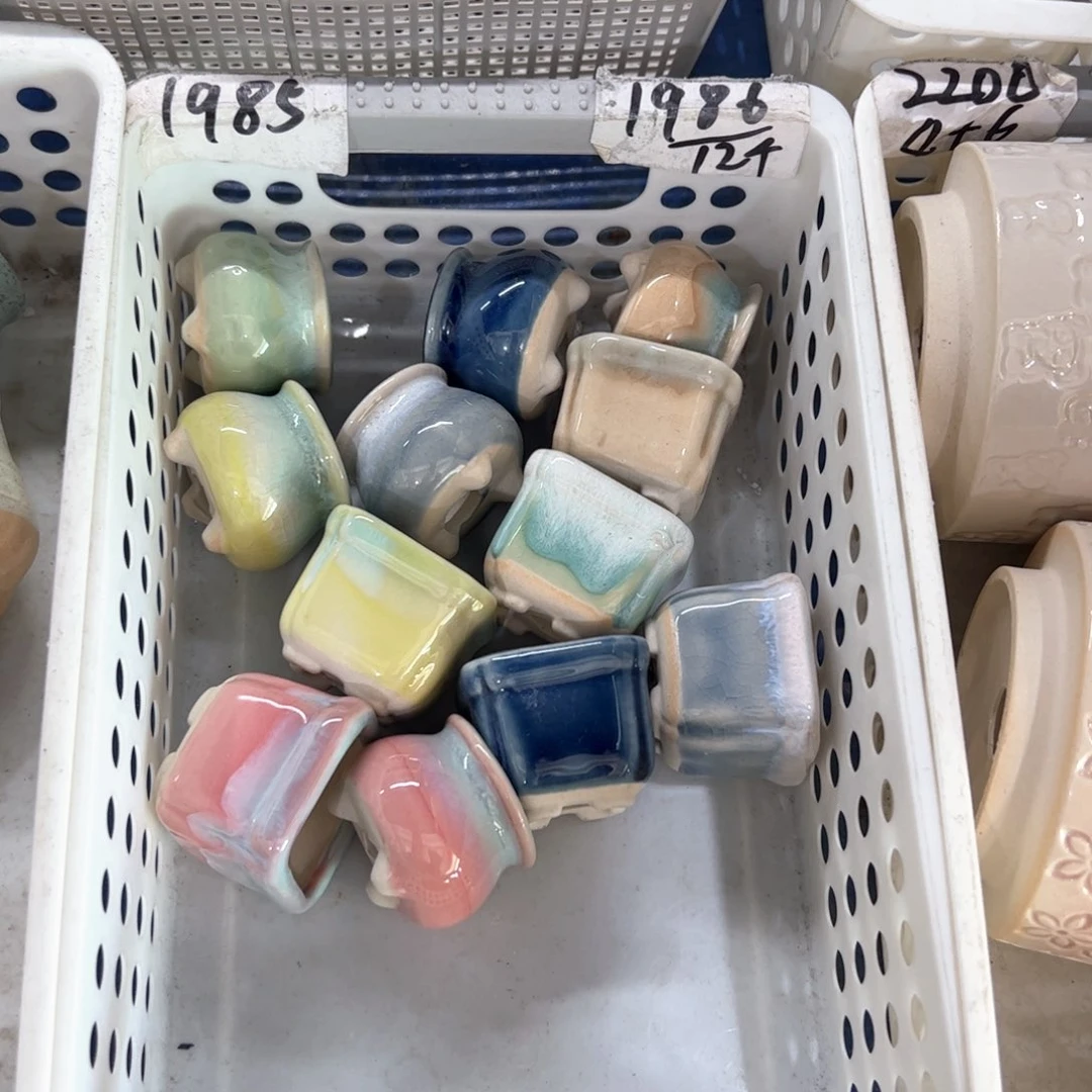 陶瓷多肉小花盆@@1986