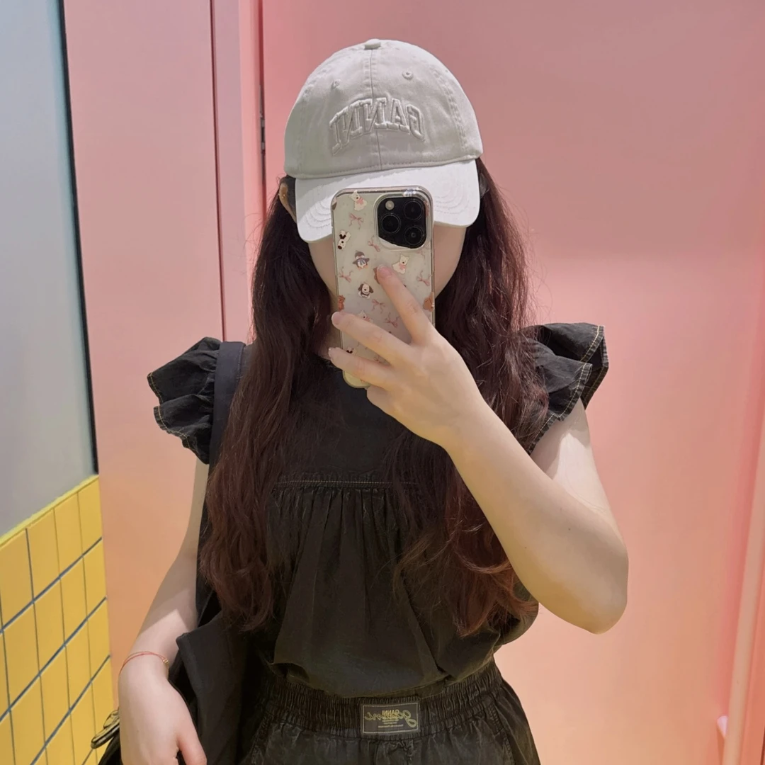 GANNI新款刺绣字母棒球帽