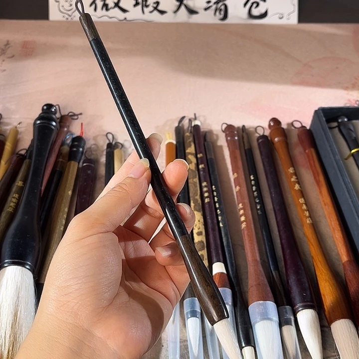 出锋3.3口径0.8兼毫 檀木笔杆