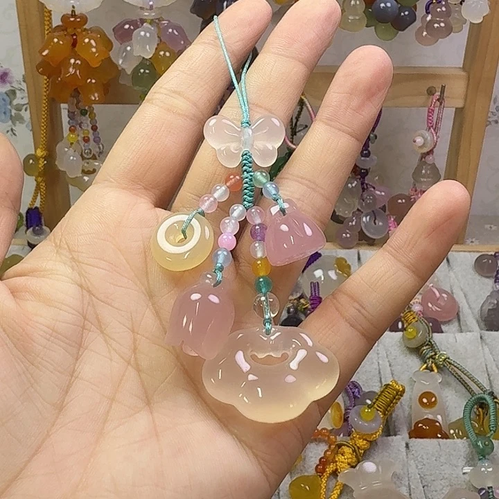 手机挂件彩色款平安锁