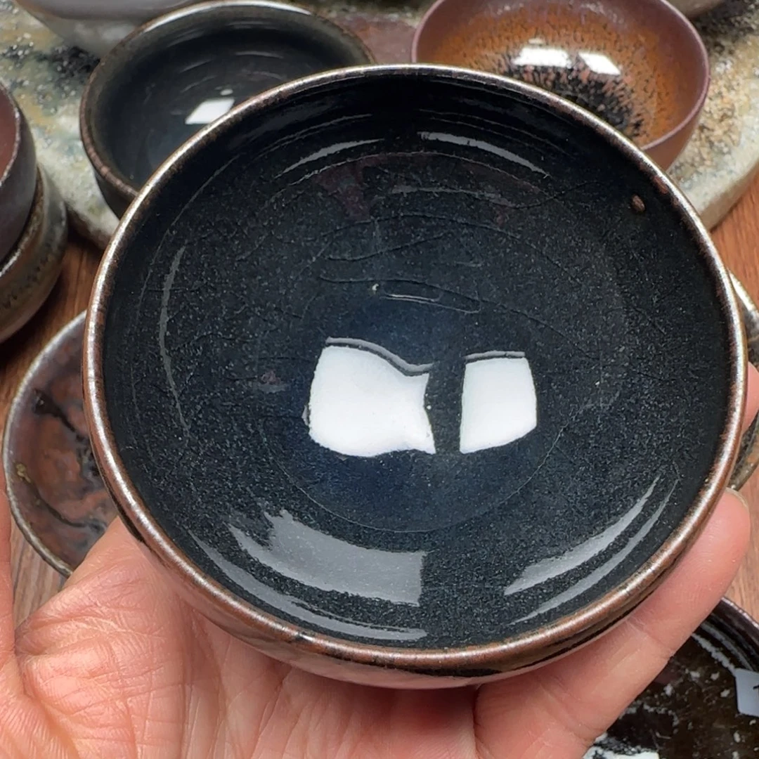柴烧建盏茶盏茶杯142