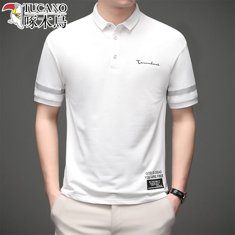 TUCANO/啄木鳥夏季短袖翻领polo衫男士韩版潮牌半袖青少年T恤上衣