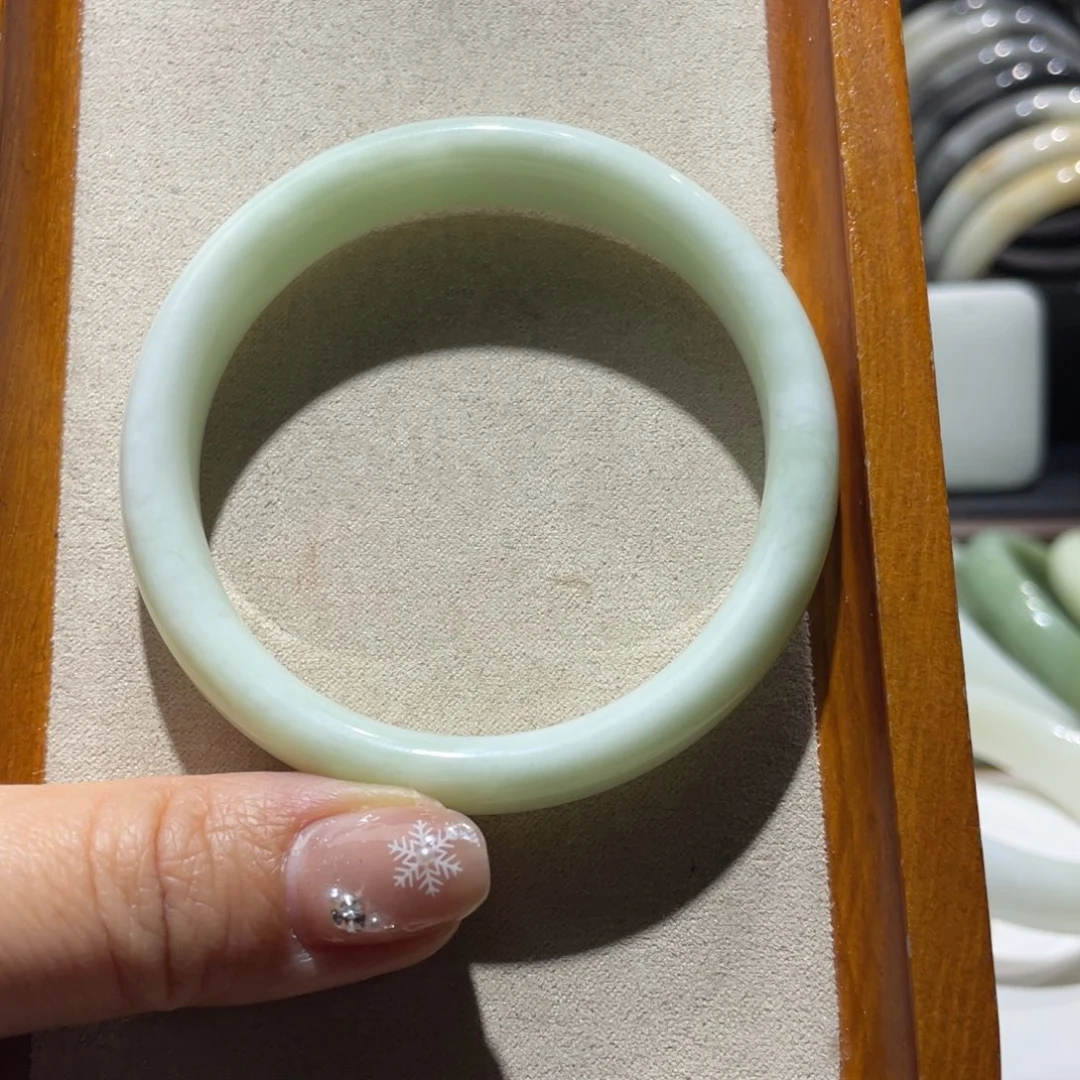 感***历蓝田玉（蛇纹石化大理石玉）未镶嵌手镯