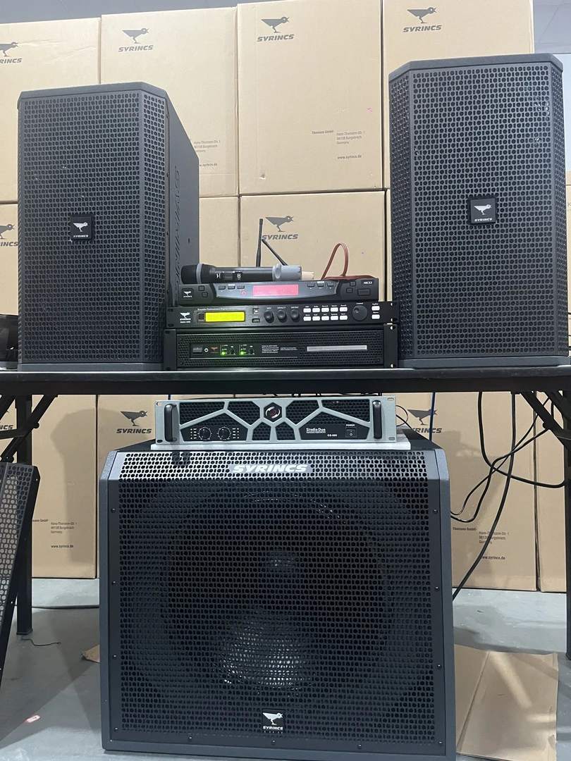 未拆封  不包邮  4件套 +炮和 天工功放组合 12寸专业箱    小鸟