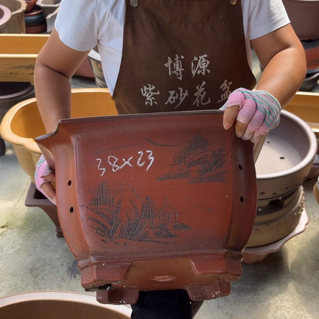 紫砂花盆盆景艺术