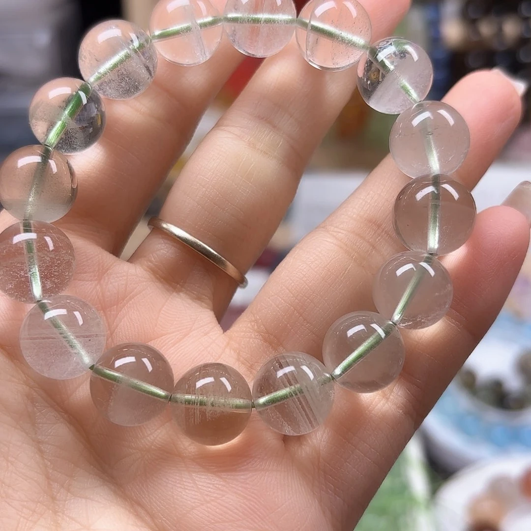 水晶手链未镶嵌白千层幽灵12孤品漏价