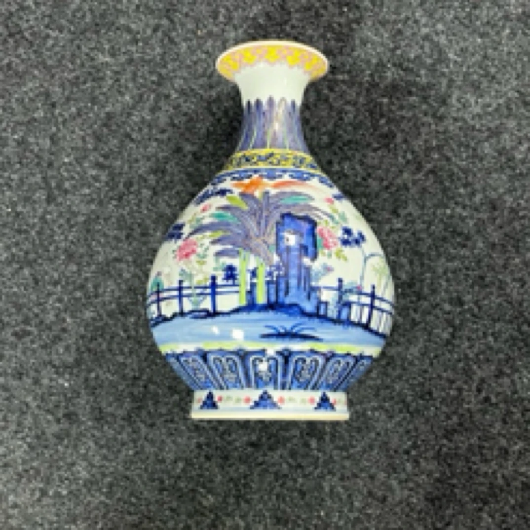 玉壶春大瓶手工手绘