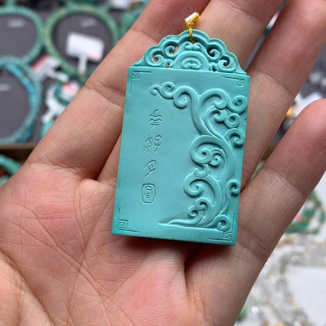 未镶嵌绿松石绿松石