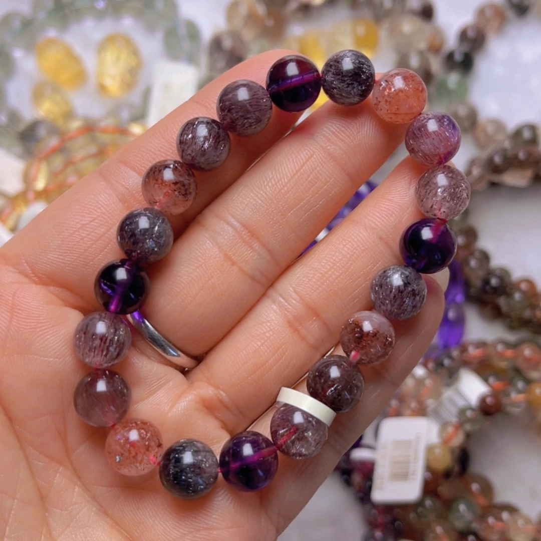 【闪购商品】水晶手链未镶嵌紫超七9m