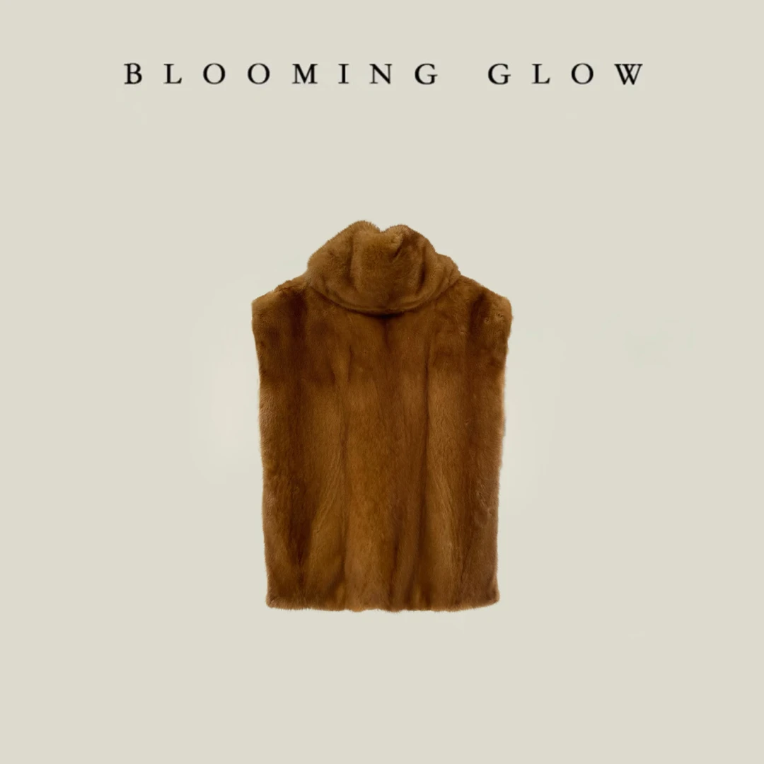 BLOOMING GLOW 丹麦紫金天鹅绒级┋时髦精穿搭ins博主款马甲