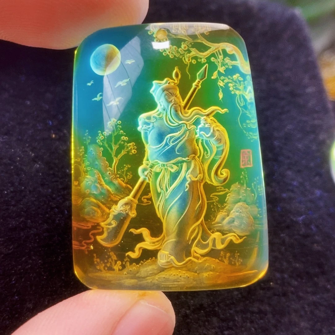 金珀未镶嵌吊坠(不含链)