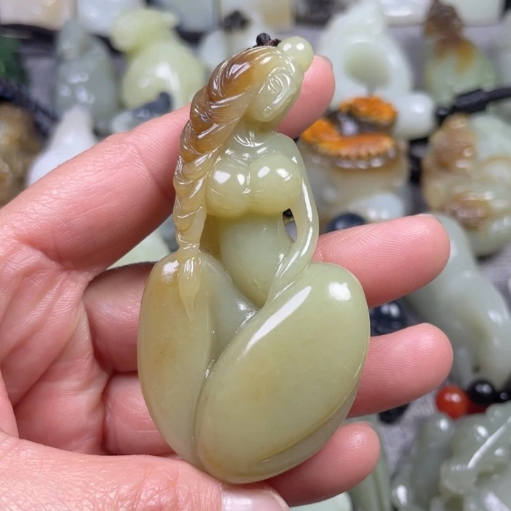 和田玉未镶嵌挂件