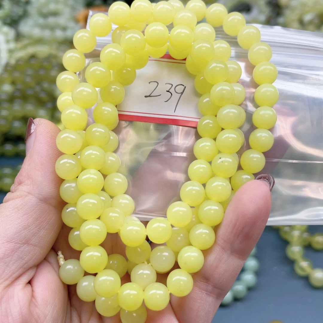 未镶嵌蛇纹石玉手链