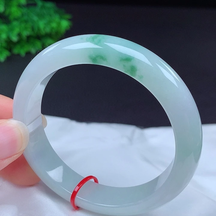 翡翠未镶嵌手镯58圈432413