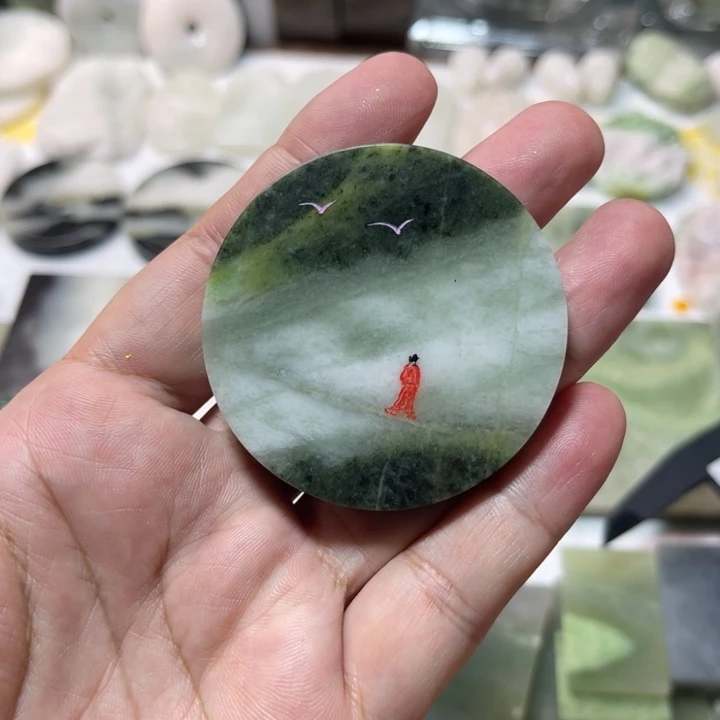 独山玉未镶嵌颈饰