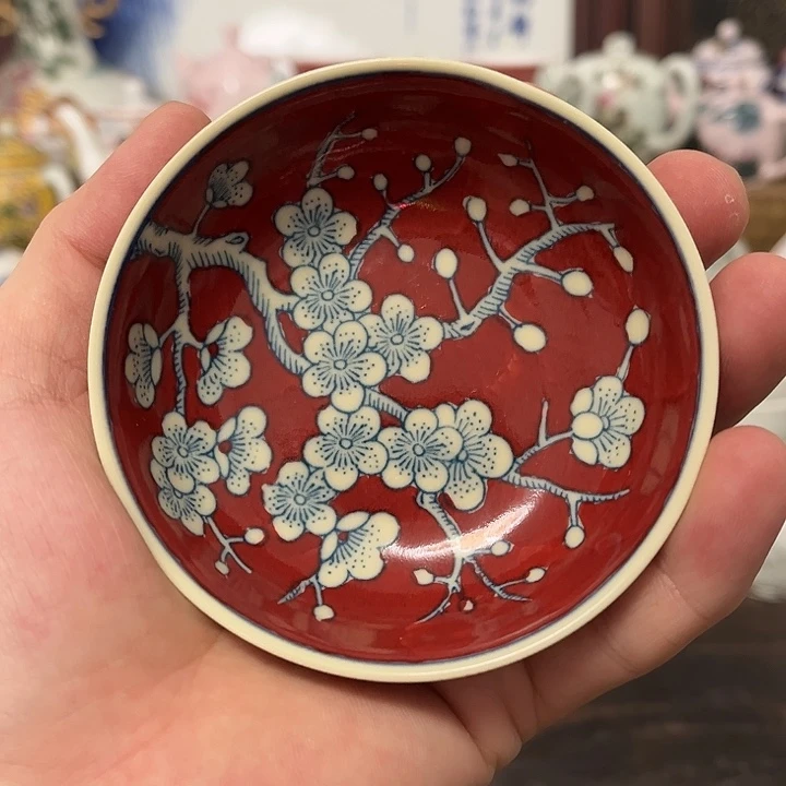 摆件//////景德镇陶瓷杯子。黄。