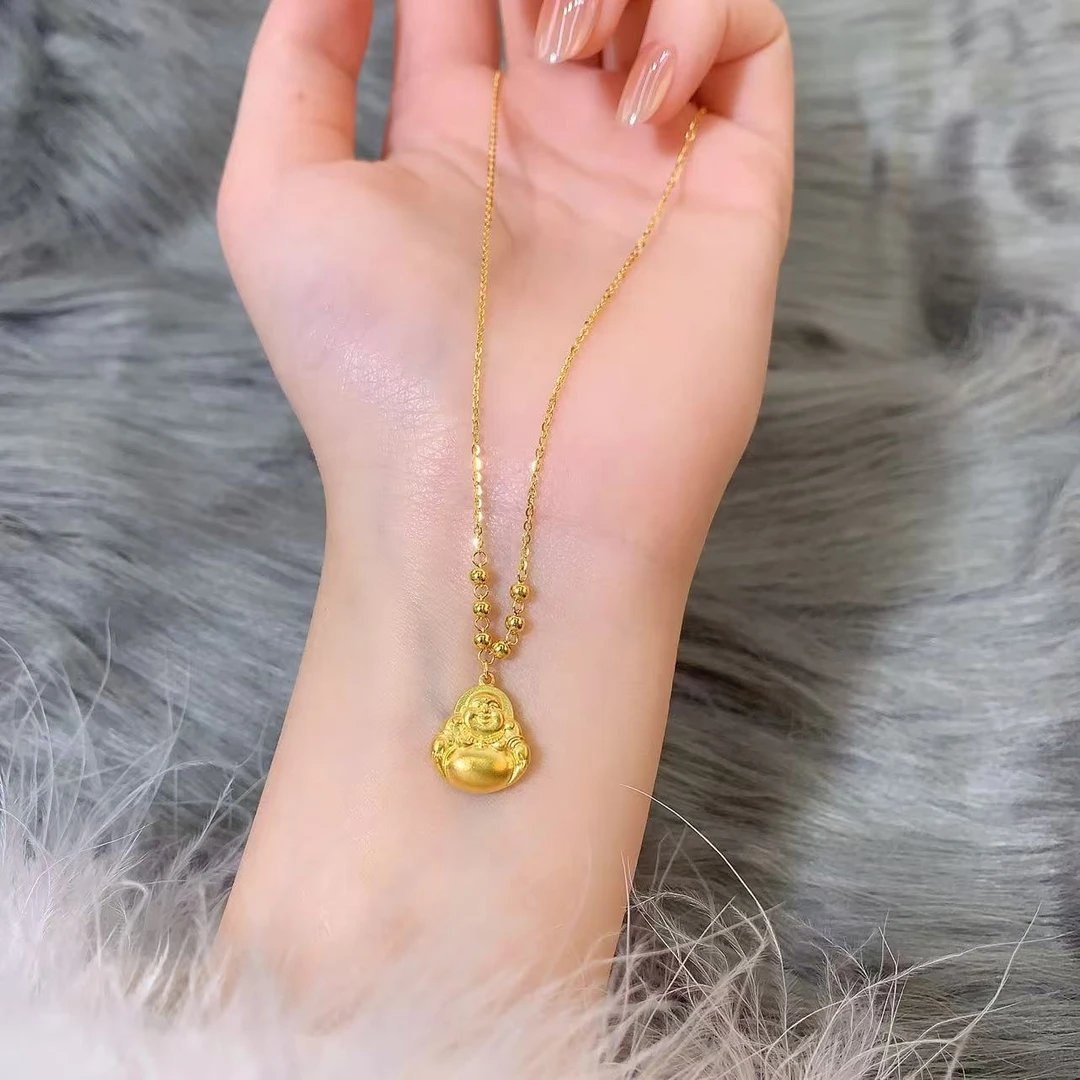 【伟新源】足金999 5G工艺 时尚百搭 大肚佛套链6.04克