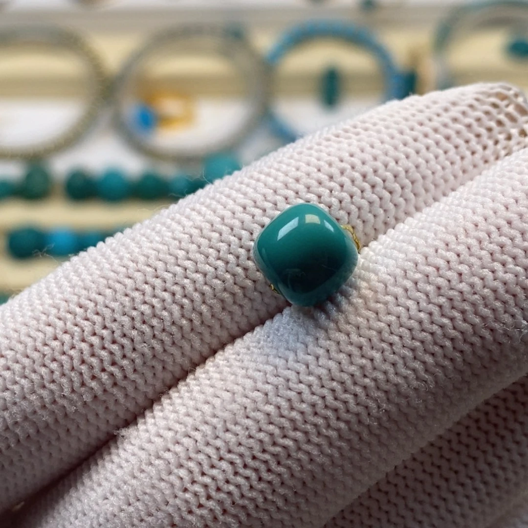 未镶嵌绿松石珠宝奇石老型8.7