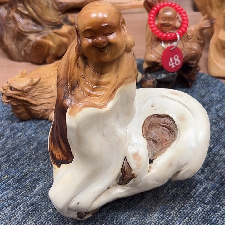 柏木太行崖柏手把摆件