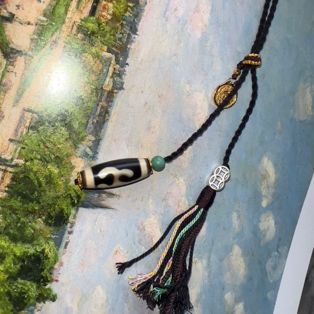 吊坠925银 阿腾莎银饰 项链 天祝  民族风长款纯手工编织项链