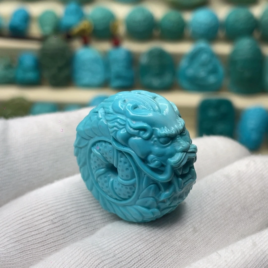 绿松石未镶嵌颈饰卡28-16