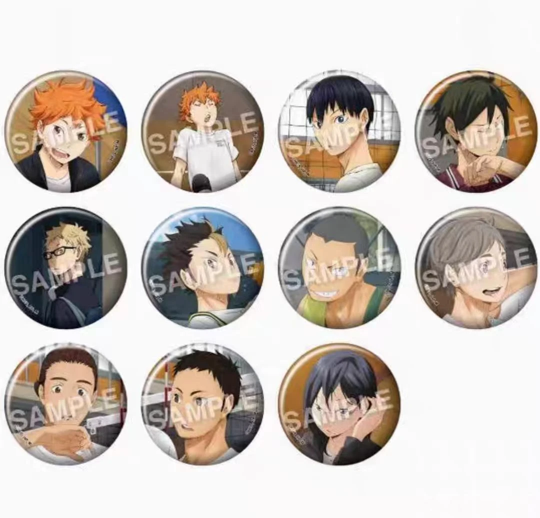 【拍一拆二】排球少年 社团记录吧唧徽章 动漫周边 日谷现货