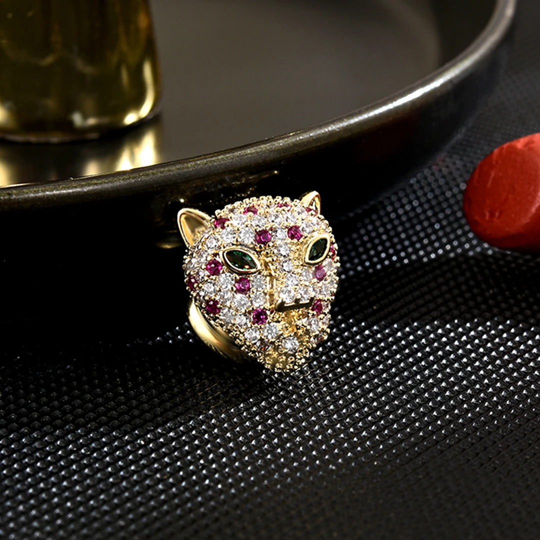 铜合金仿水晶胸针 禧娘娘-时尚创意复古大衣磁吸胸针-S3577