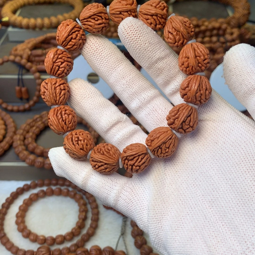 手串桃核秦岭龙纹