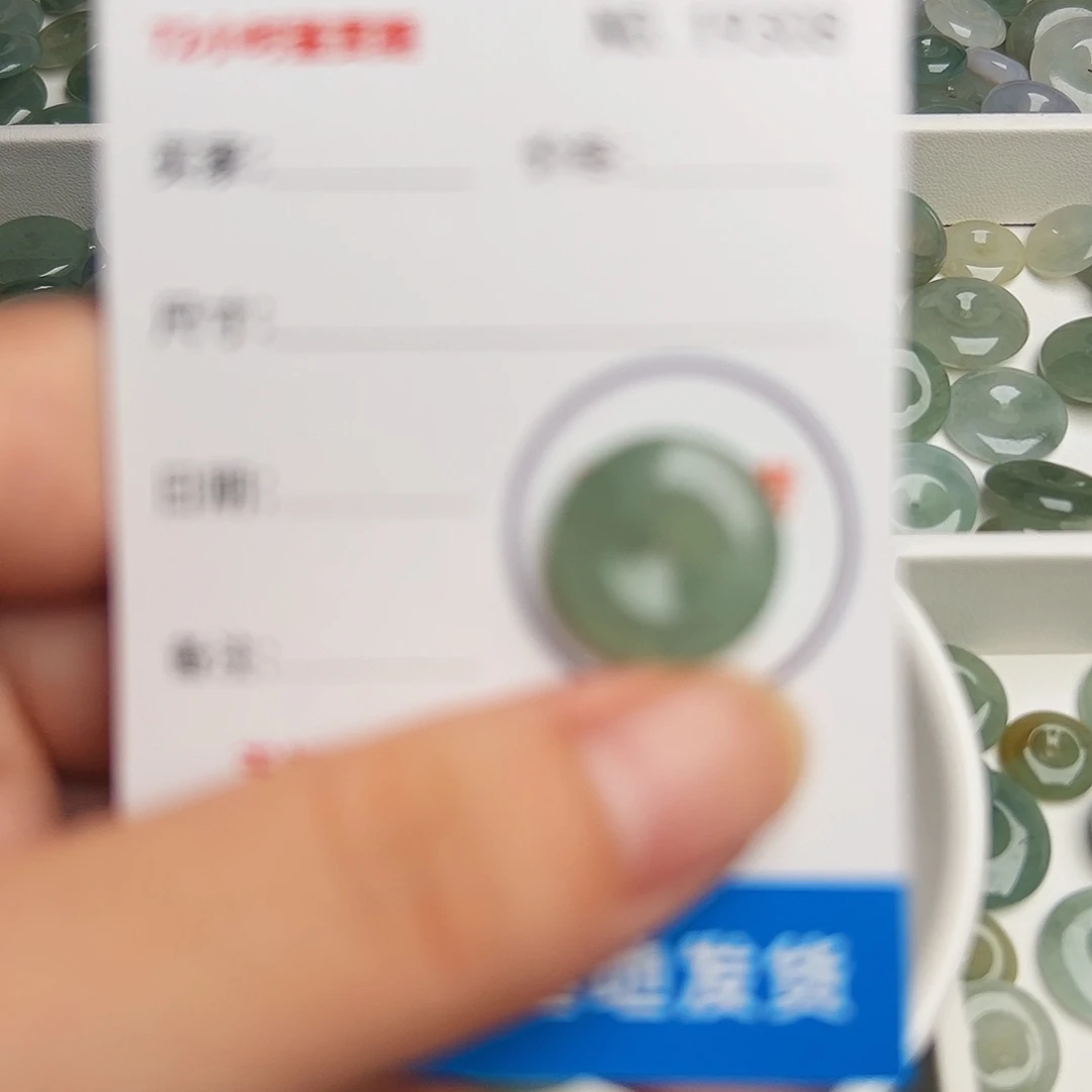 翡翠未镶嵌颈饰平安扣9308