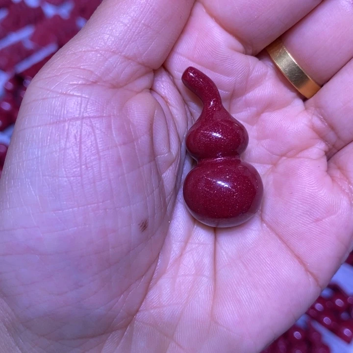 天然辰砂紫金砂葫芦吊坠