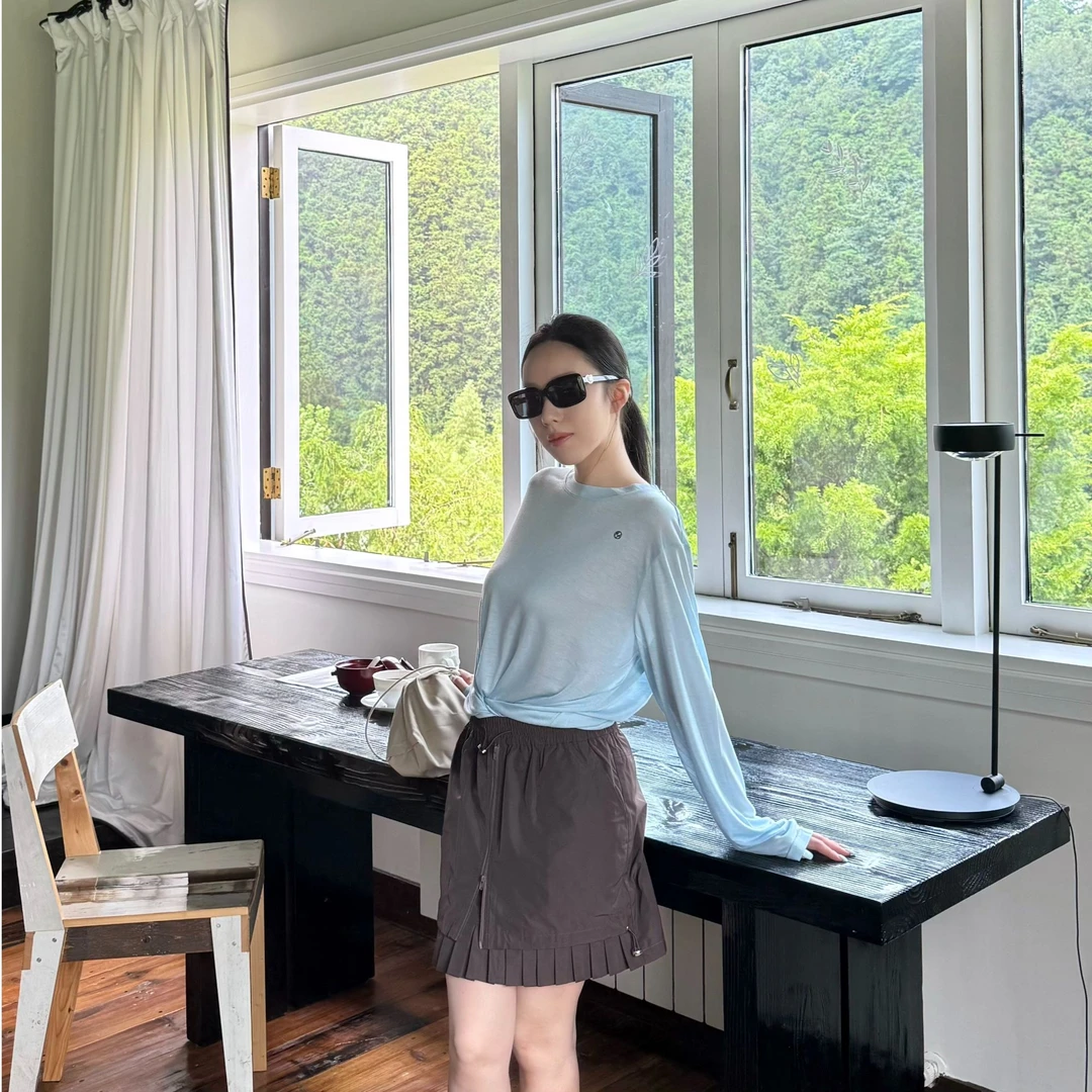 伙伴伙伴FellowFellow【八月】尼龙设计感荷叶边包臀裙