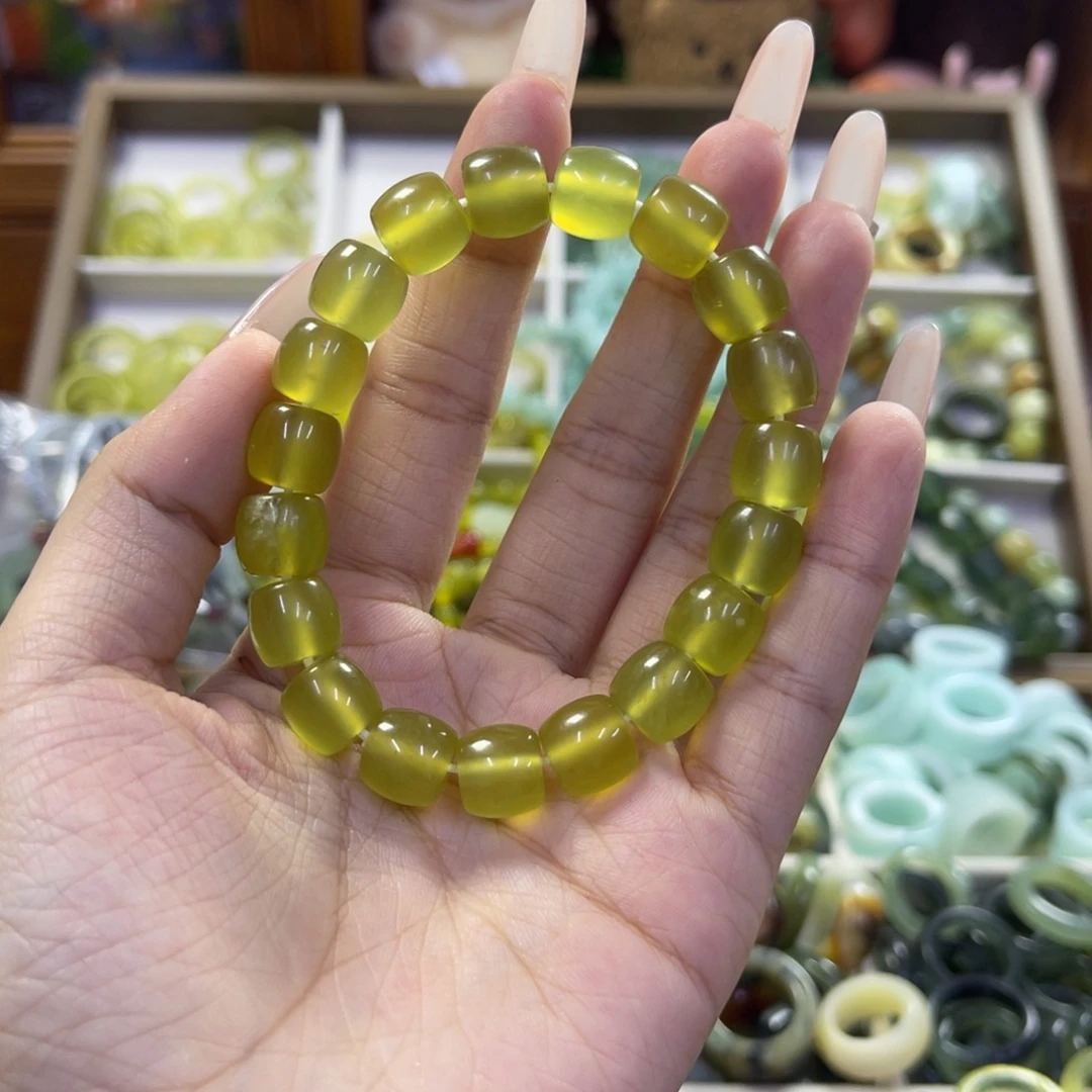 嗳***吖蛇纹石玉未镶嵌手镯71