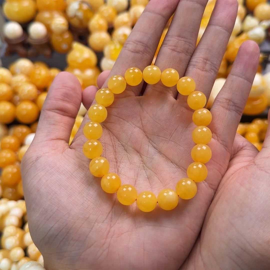 琥珀未镶嵌珠宝奇石10mm