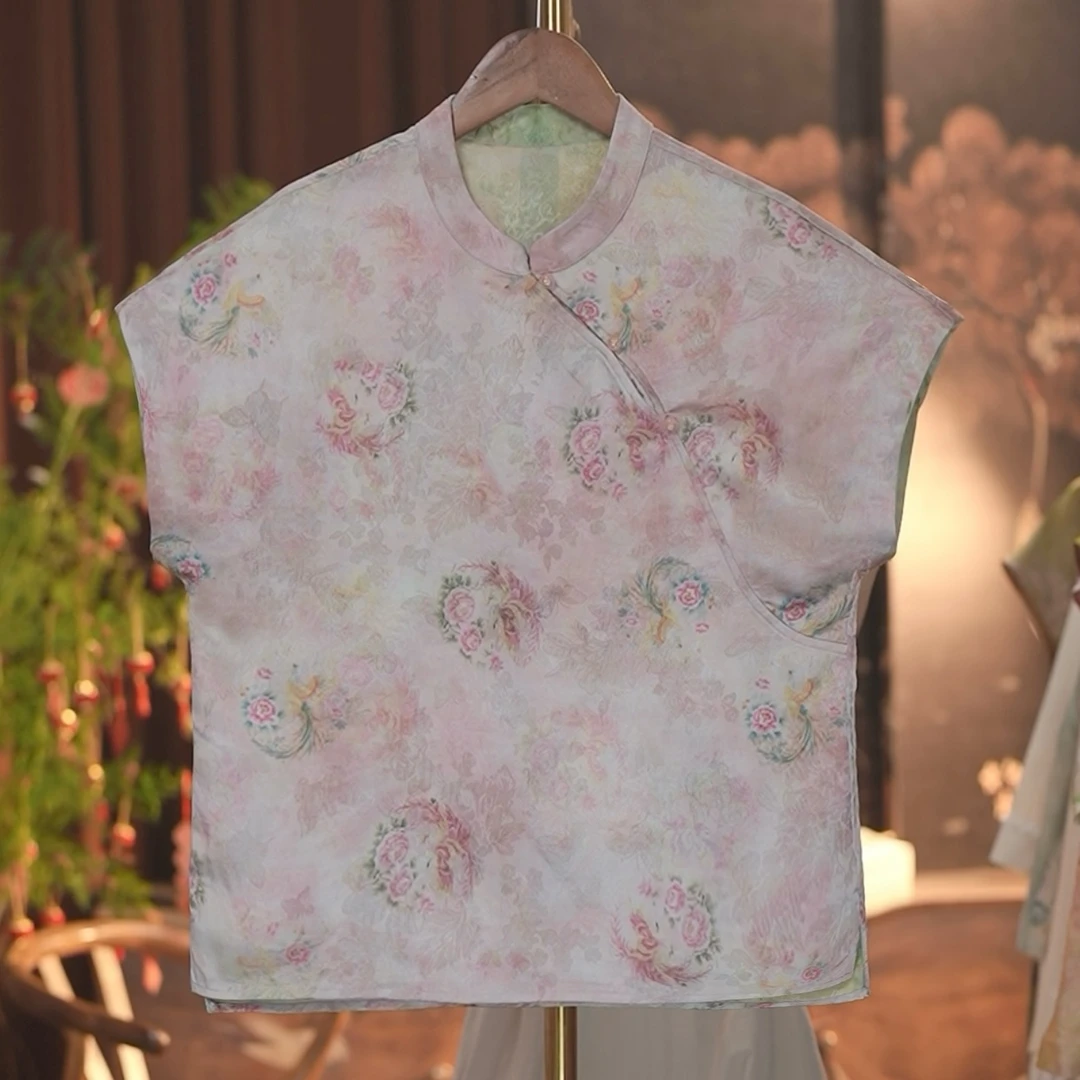 《珐琅彩-双面穿》2025新中式国风提花女士百搭小衫