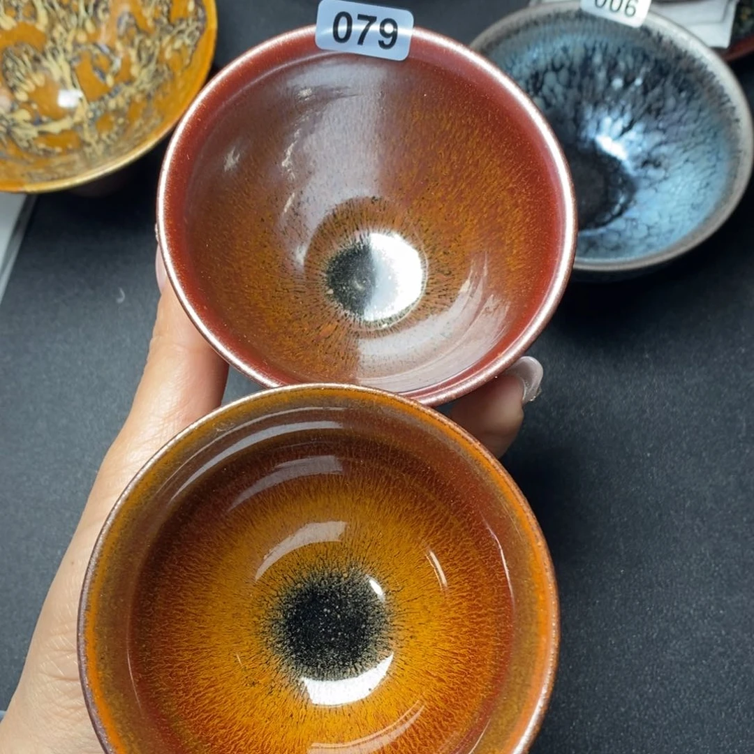 茶盏西*建窑建盏主人杯79