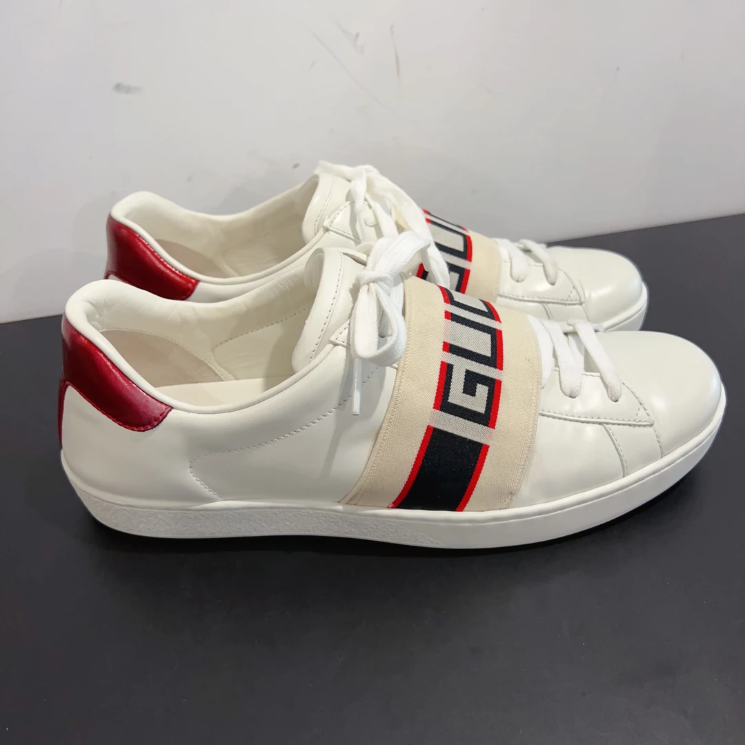 99新 GUCCI/古驰  小白鞋 尺码8成色看直播 GSH0705