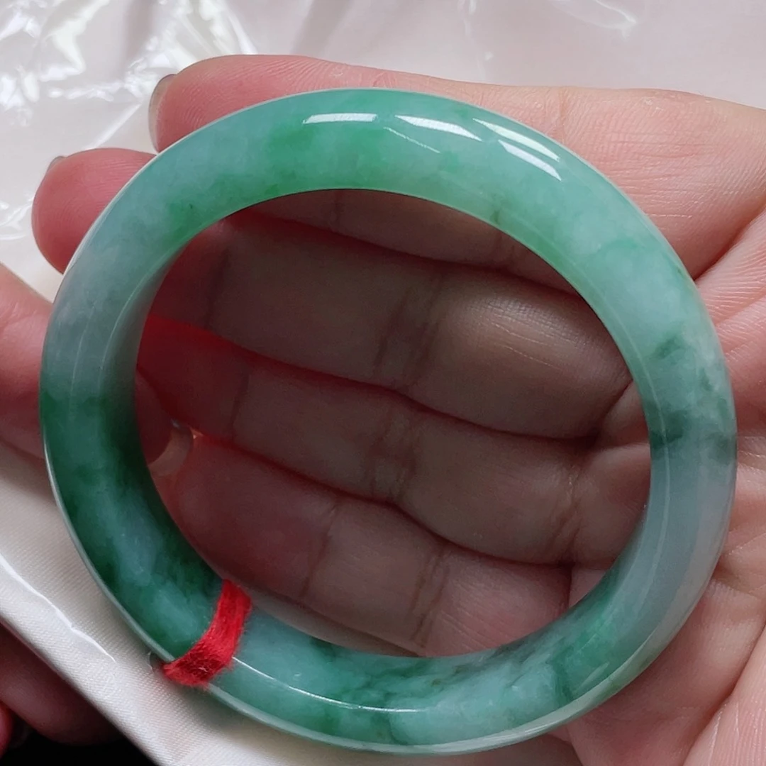 未镶嵌手镯翡翠缅甸翡翠手镯57圈
