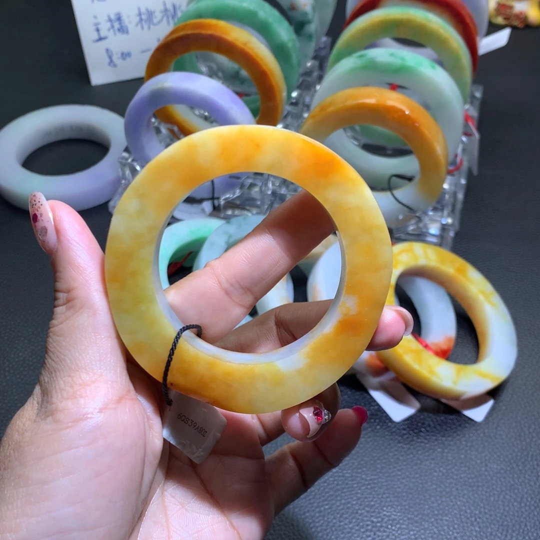未镶嵌宽版定制翡翠乐****姐60