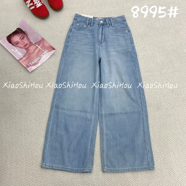 小时候女装店百搭牛仔阔腿裤8995