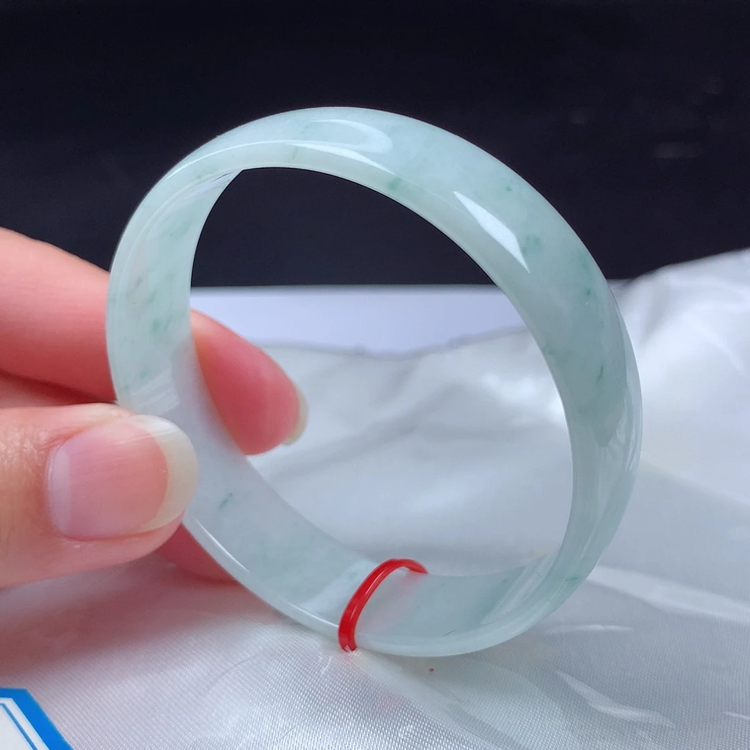 翡翠未镶嵌手镯53公主鐲福利漏w95532