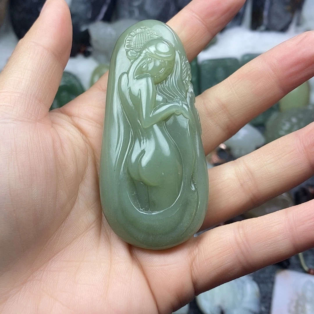 和田玉未镶嵌颈饰